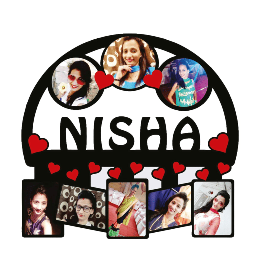 Personalized Synthetic Wood Square Rectangular Wall Photo Frame